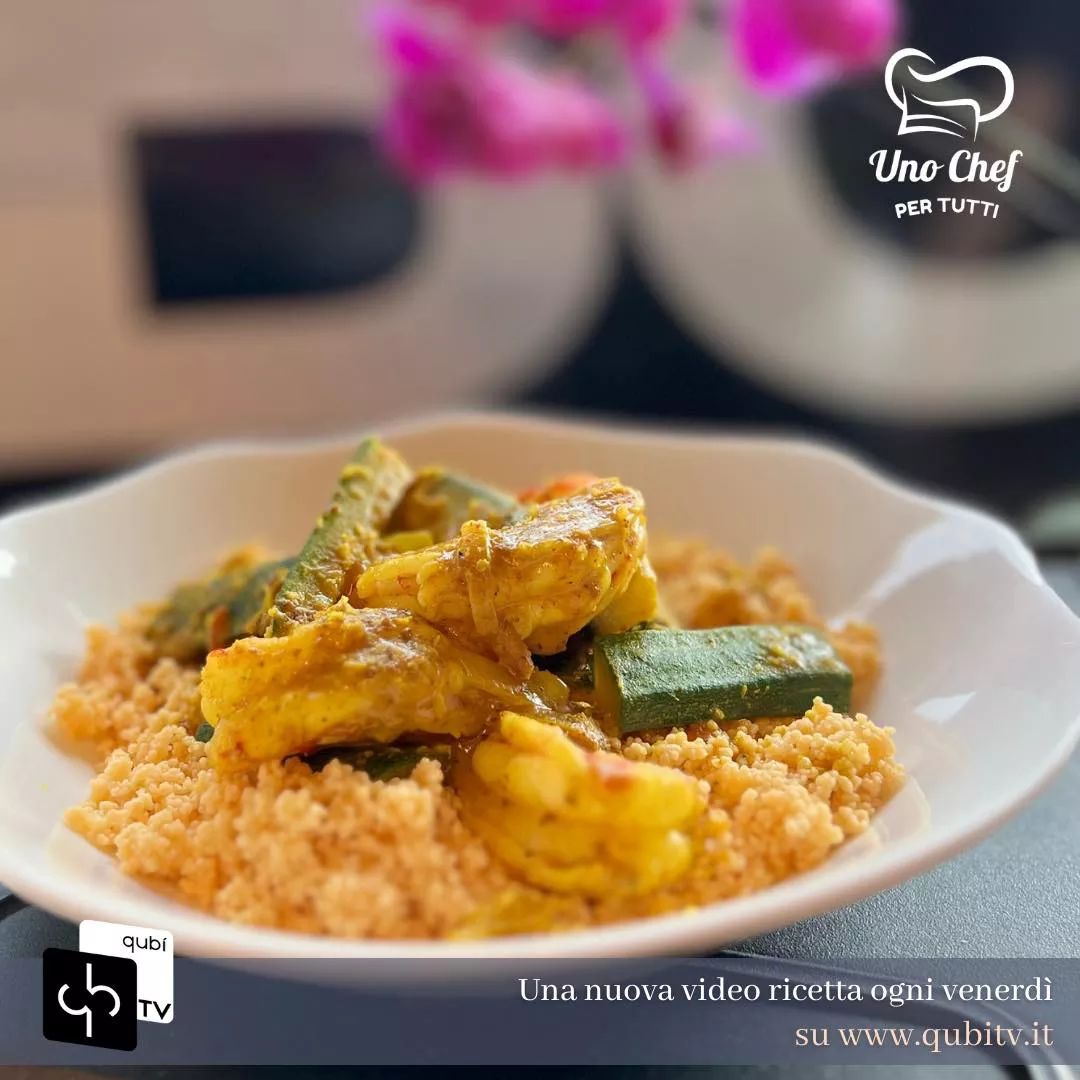 Mangiare con gli Occhi: Oggi in cucina con Ilaria Bertinelli – “COUS COUS” con Curry di Gamberi e Zucchine – senzaglutine