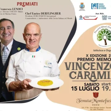 Il premio dedicato a Vincenzo Caramia per far crescere anche la Puglia dell’enogastronomia.