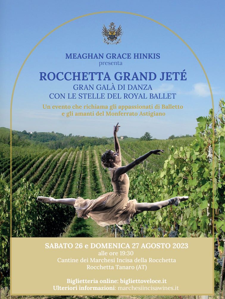 “ROCCHETTA GRAND JETÉ” Gran Galà di danza tra le vigne del Monferrato con le stelle del Royal Ballet