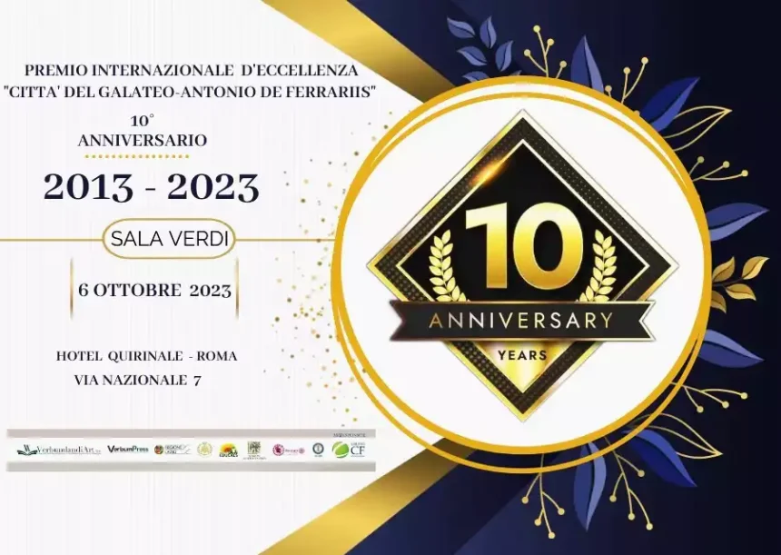 Roma si prepara a celebrare l’Eccellenza: Premio Internazionale Città del Galateo – Antonio De Ferrariis