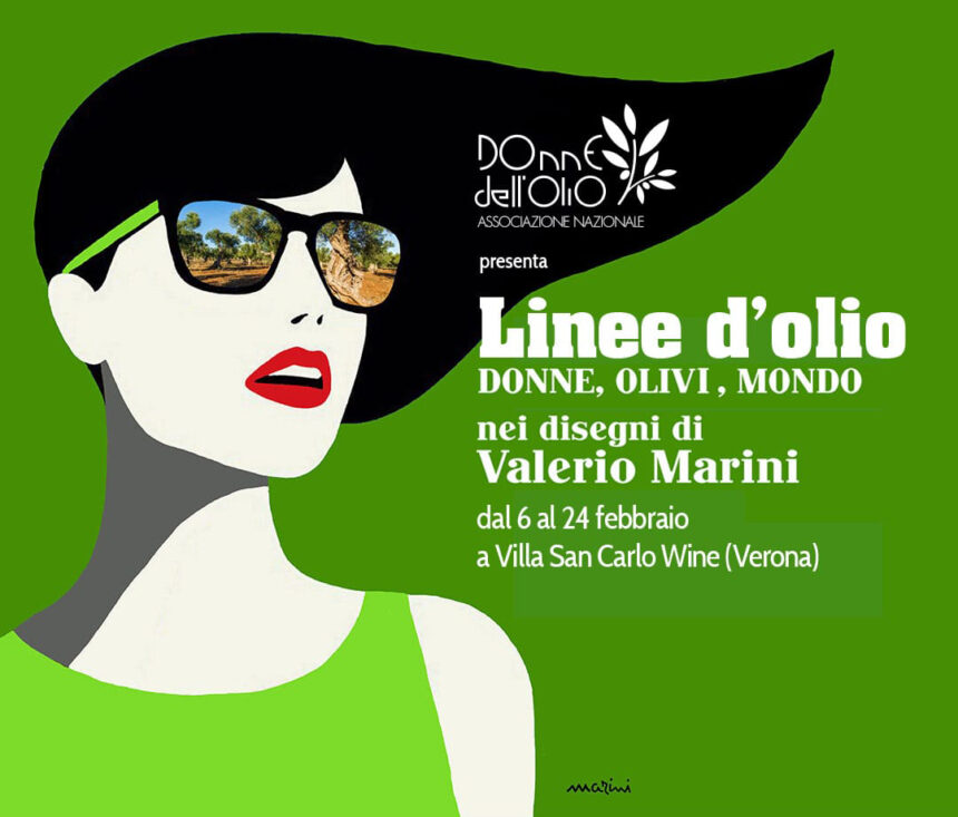 “Linee d’olio” -Donne, olivi, mondo nei disegni di Valerio Marini. 