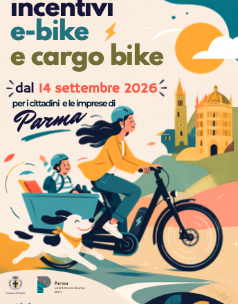 Incentivi-ebike-imprese-loghi-data-1 La Città di Parma punta sulle due ruote: da settembre incentivi fino a mille euro per e-bike e cargo bike
