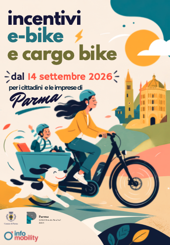 Incentivi-ebike-imprese-loghi-data-1 La Città di Parma punta sulle due ruote: da settembre incentivi fino a mille euro per e-bike e cargo bike