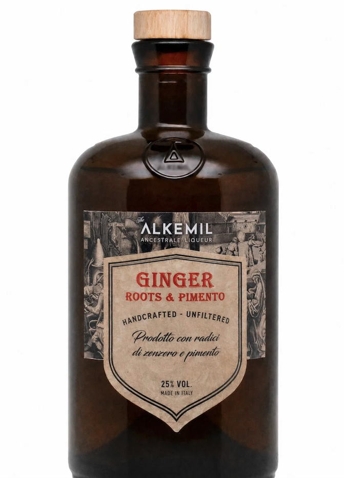 alkemil_ginger_bottle Spirits & Colori porta il gin d’autore e i distillati di ricerca al Roma Bar Show