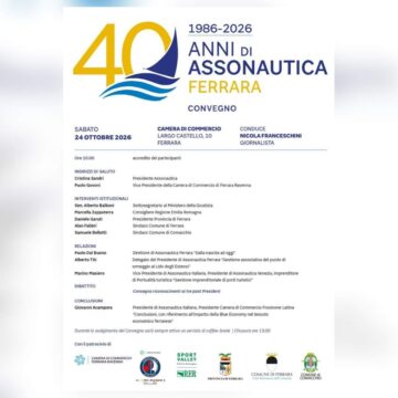 Assonautica Ferrara compie quarant'anni: convegno alla Camera di Commercio il 24 ottobre