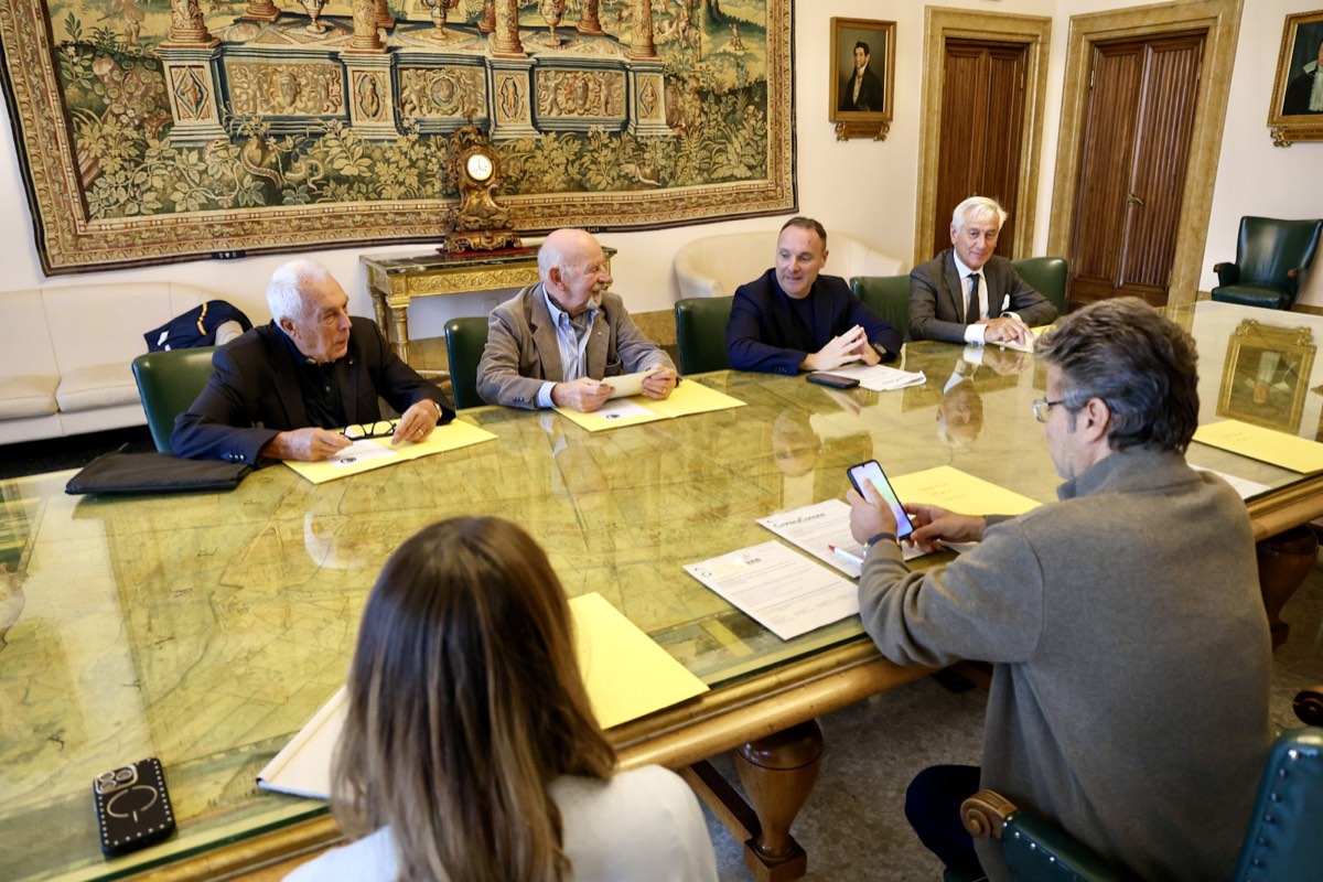 Un altro momento della conferenza stampa